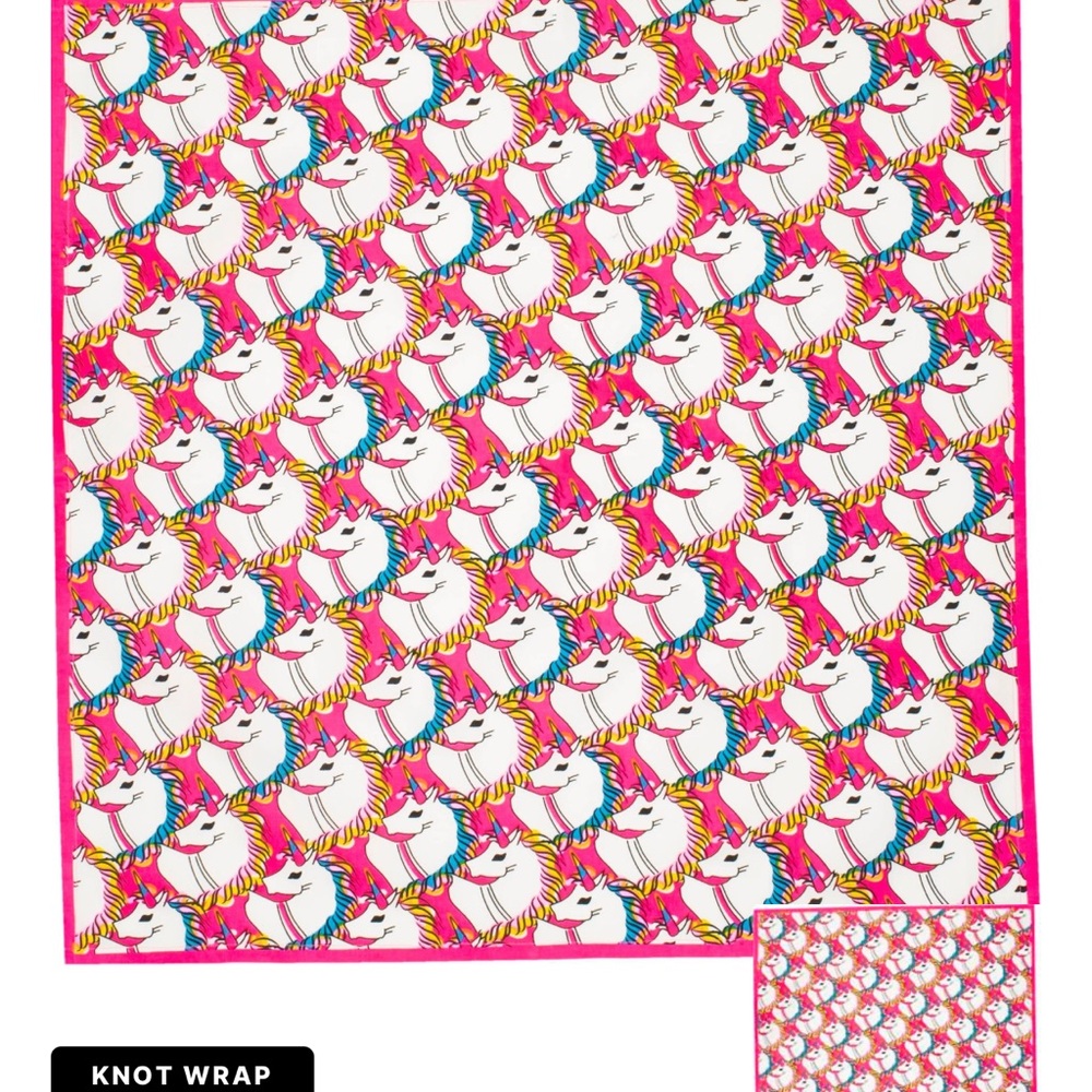 Lush Pink Unicorn Knot Wrap